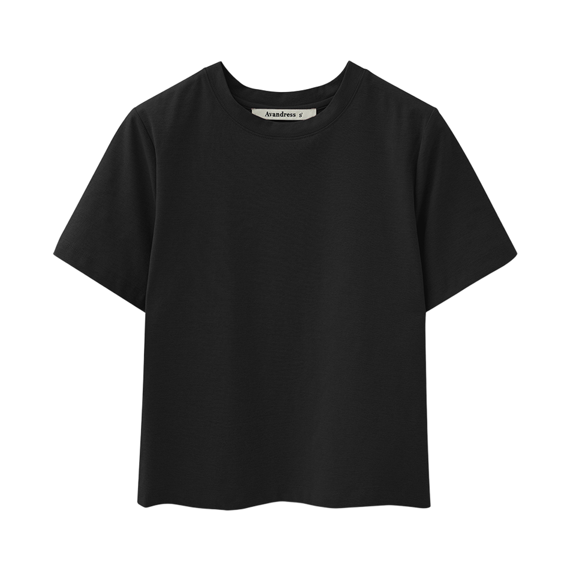 어반드레스 모리 소로나 베이직 티셔츠 블랙(Avandress Mori Sorona Basic T-Shirt Black) - 1