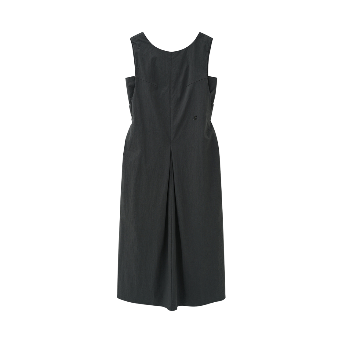 AD62OP02CH Avandress Peony Inverted Pleats Long Dress Charcoal