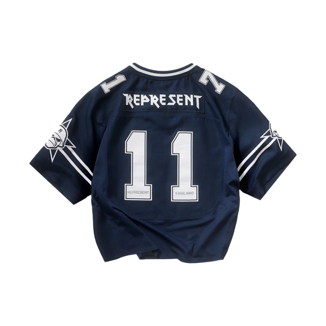 리프레젠트 x 아이언 메이든 기념 저지 미드 블루 - 25FW(Represent x Iron Maiden Anniversary Jersey Mid Blue - 25FW) - 2