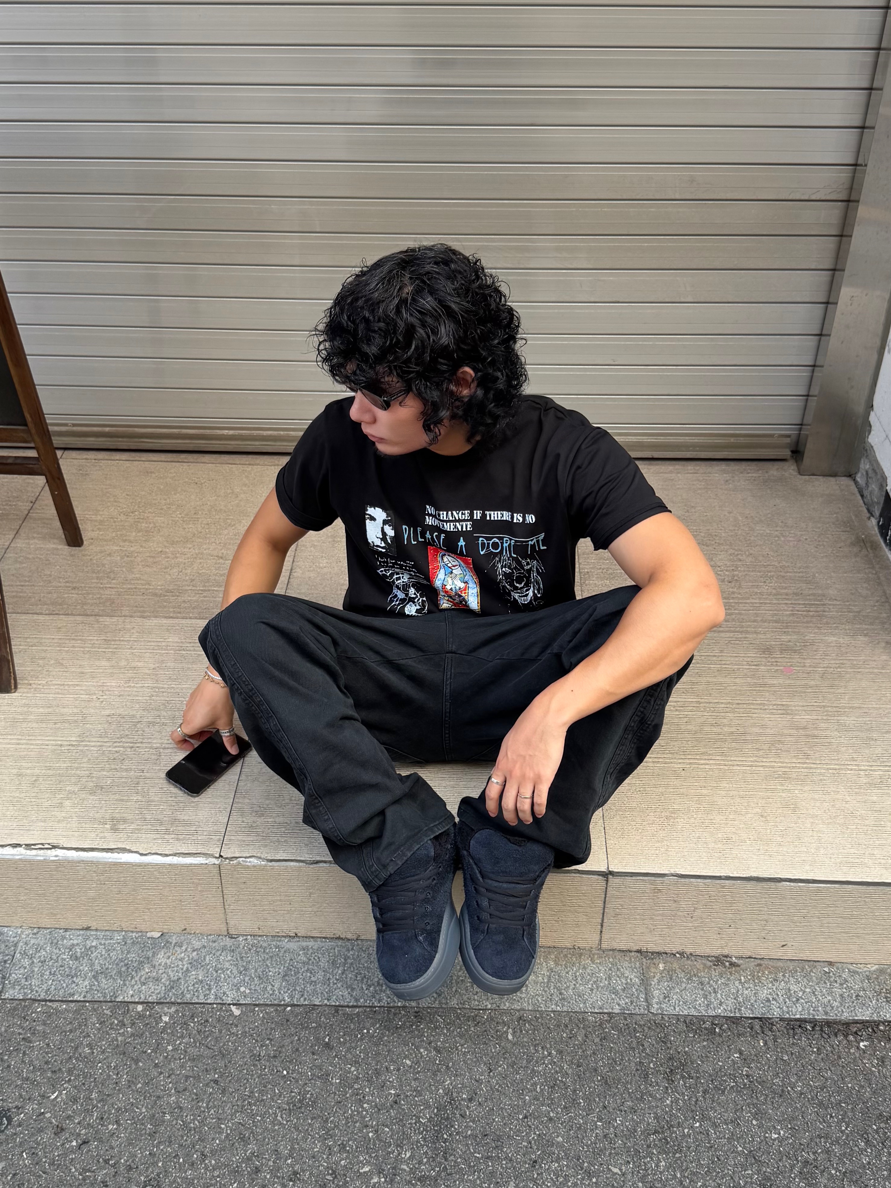 ERL Limited Edition Corduroy Vamp Pirate Black, ERL Vamp Skate Shoe Pirate Black 착용 스타일 - 3