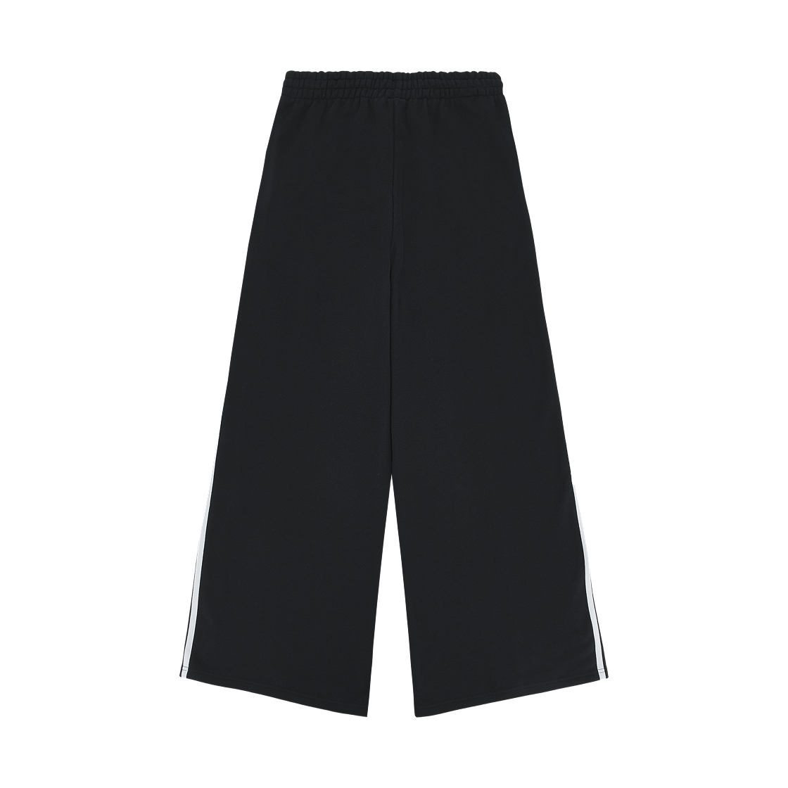 (W) 아디다스 아디컬러 삼선 와이드 스웨트팬츠 블랙 화이트 - KR 사이즈((W) Adidas Adicolor 3-Stripes Wide Sweatpants Black White - KR Sizing) - 2