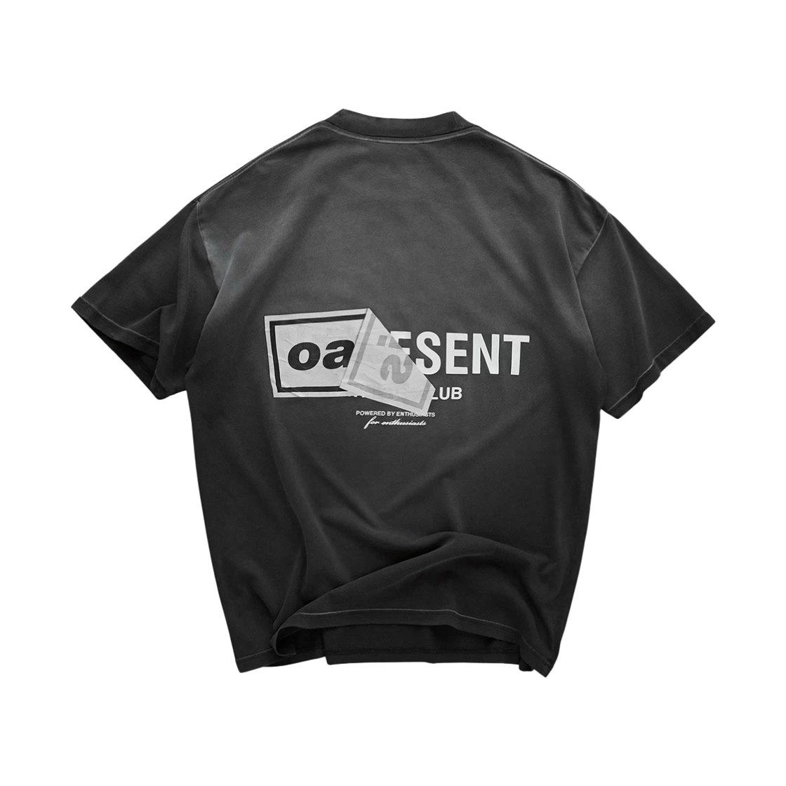 리프레젠트 오아시스 오너스 클럽 티셔츠 스테인드 블랙 - 25FW(Represent Oasis Owners Club T-Shirt Stained Black - 25FW) - 2