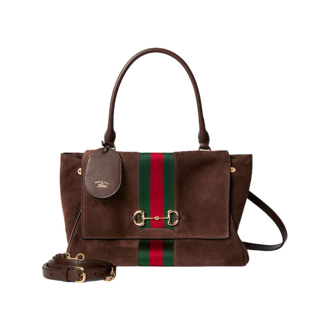 875018-AAGIR-2146 Gucci Paparazzo Medium Top Handle Bag Brown