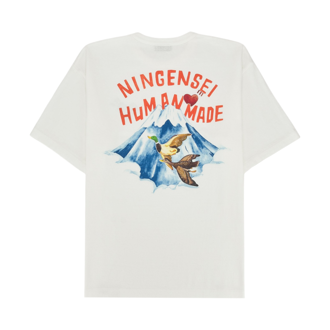 휴먼 메이드 닝겐세이 와 그래픽 티셔츠 화이트(Human Made Ningensei Wa Graphic T-Shirt White) - 2