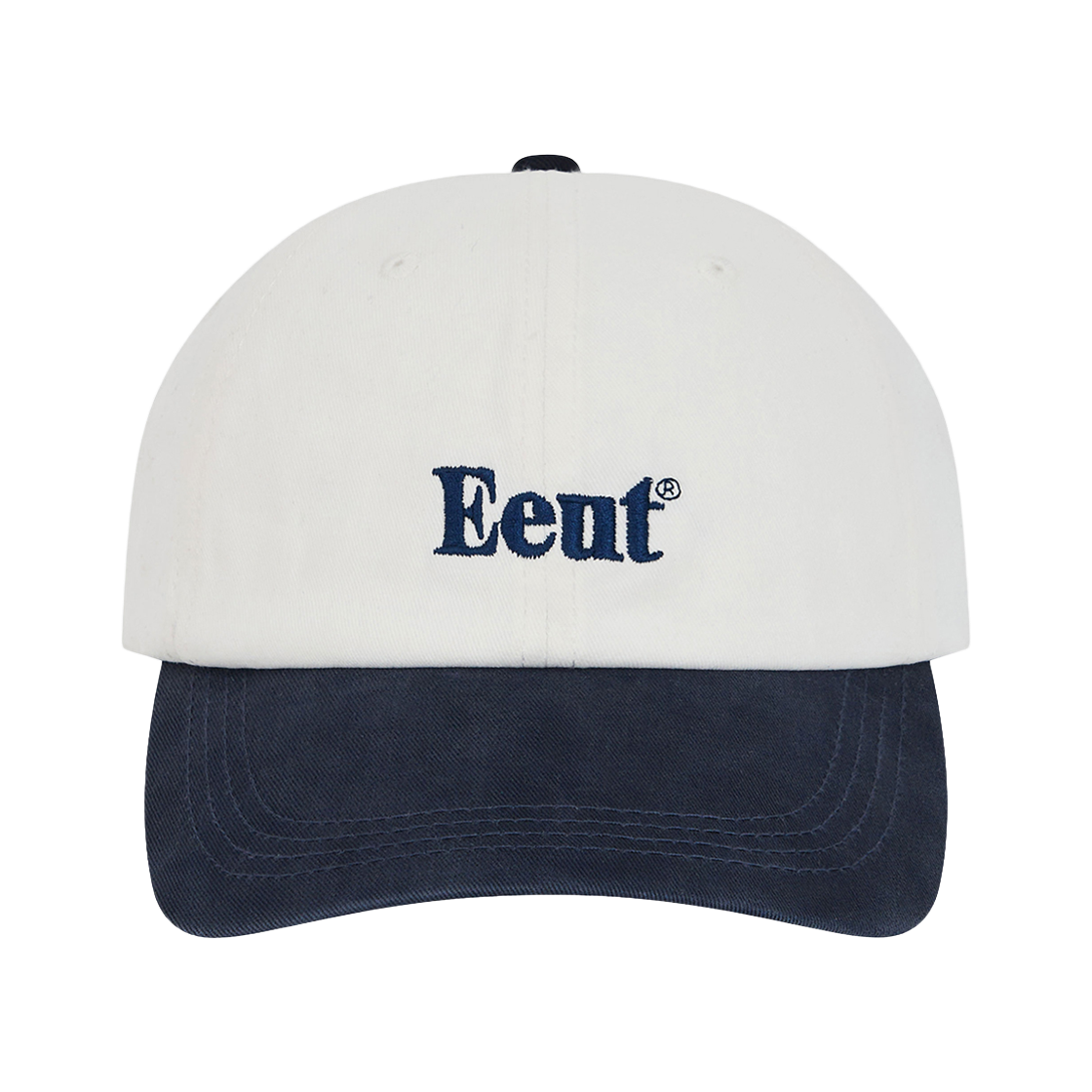 이우트 베이직 볼캡 화이트 네이비(EEUT Basic Ballcap White-Navy)