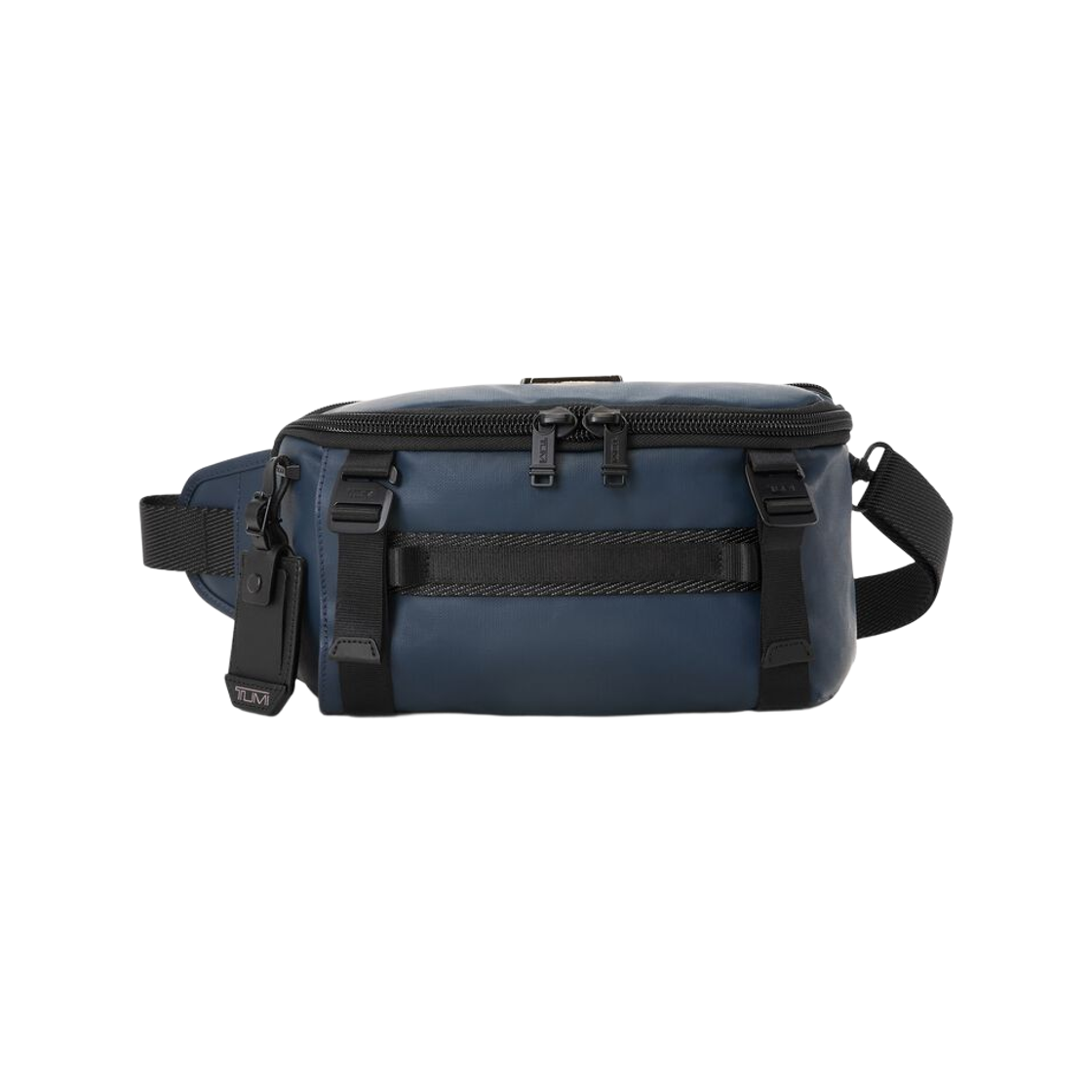 0232799NVYC Tumi Alpha Bravo Platoon Sling Navy Coated Canvas