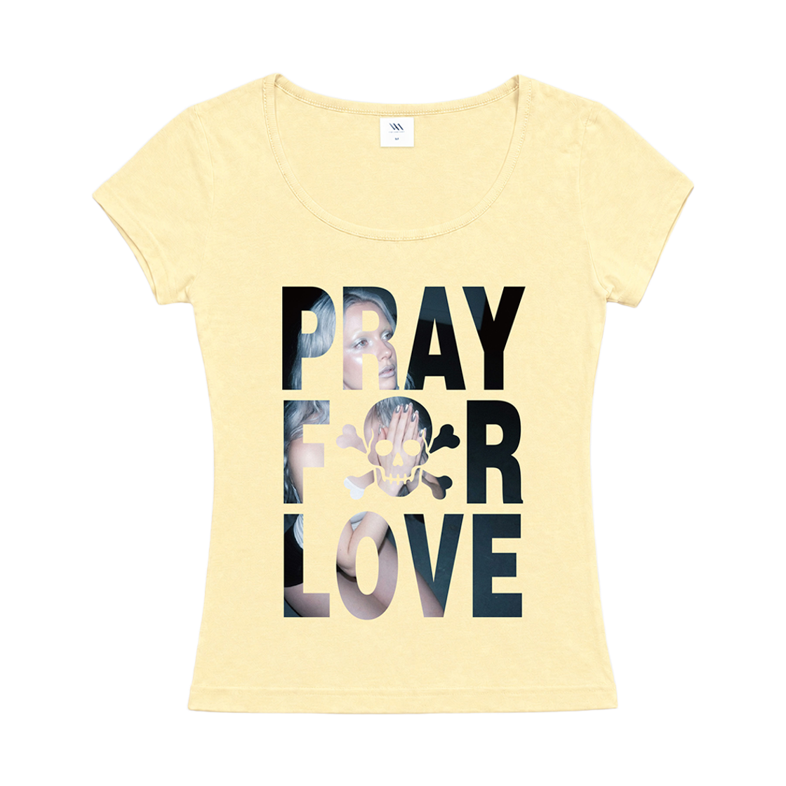 벤힛 세인틀리 러브 유넥 슬림핏 반팔티 옐로우(venhit Saintly Love U-Neck Slim Fit Short Sleeve T-Shirt Yellow) - 2