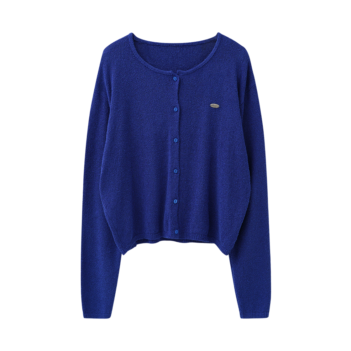 어반드레스 셀리아 라운드넥 니트 가디건 블루(Avandress Celia Round-Neck Knit Cd Blue)
