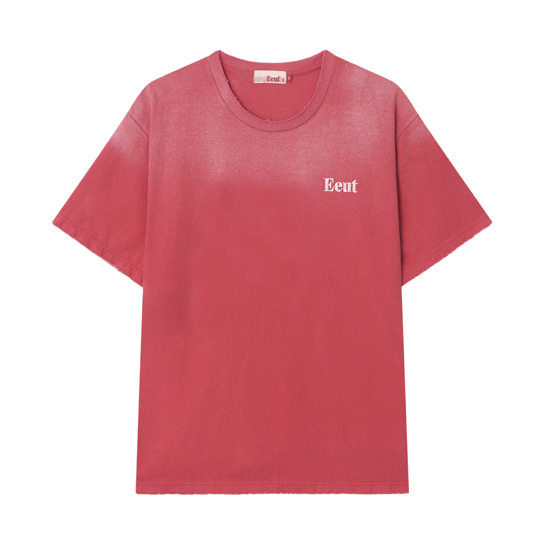 EEA1TS12RD EEUT Sprayed And Distressed T-Shirt Red