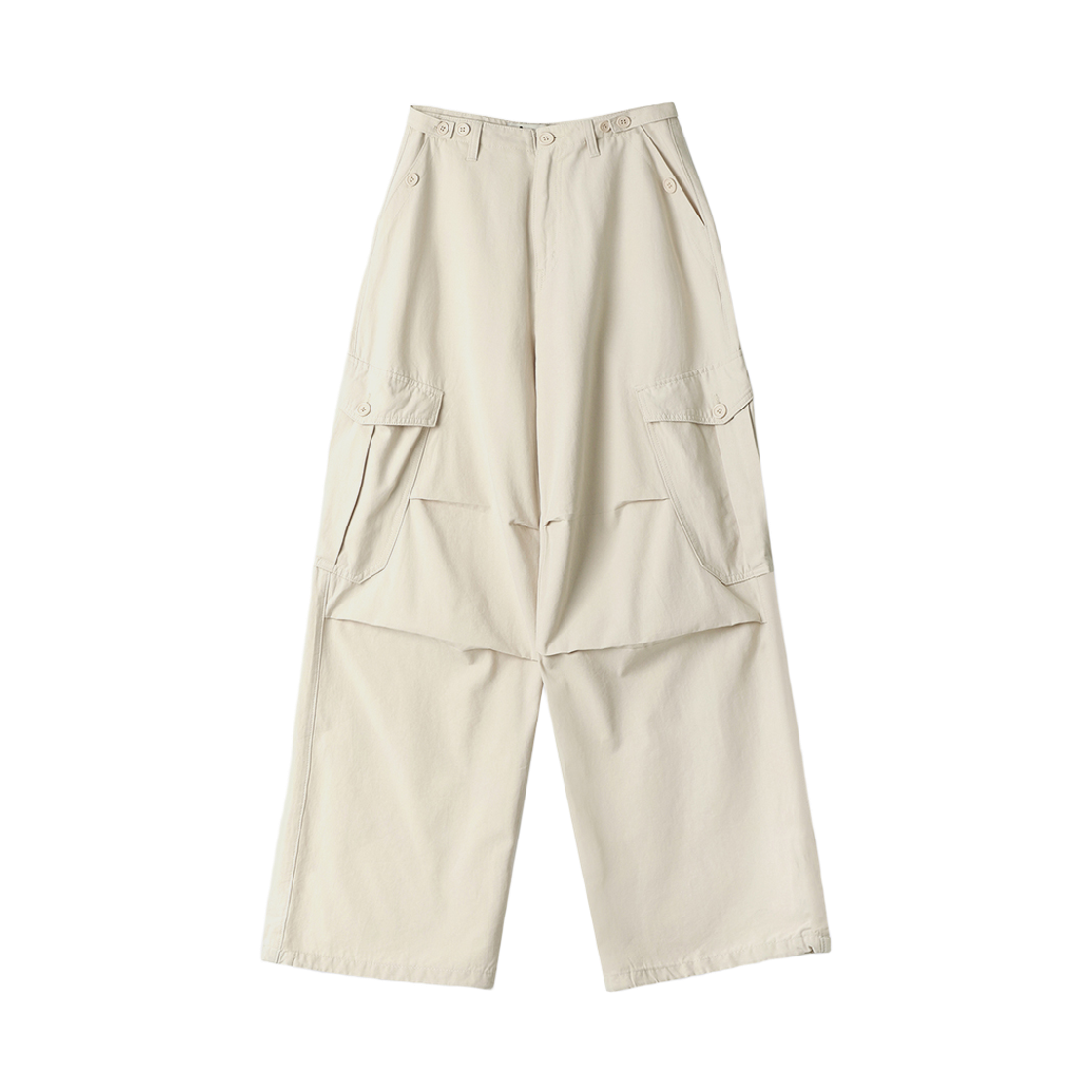 AV43PT02BE Avandress Enter Wide Cargo Cotton Pants Beige