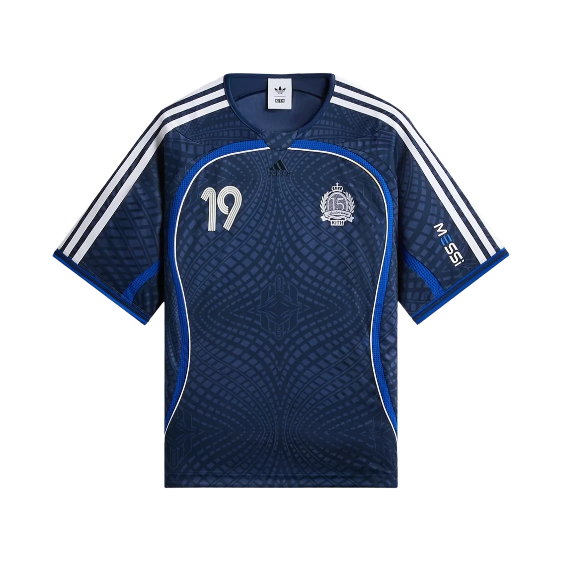 KR0074 Adidas x Kith x Messi Football Jersey Night Navy - JP Sizing