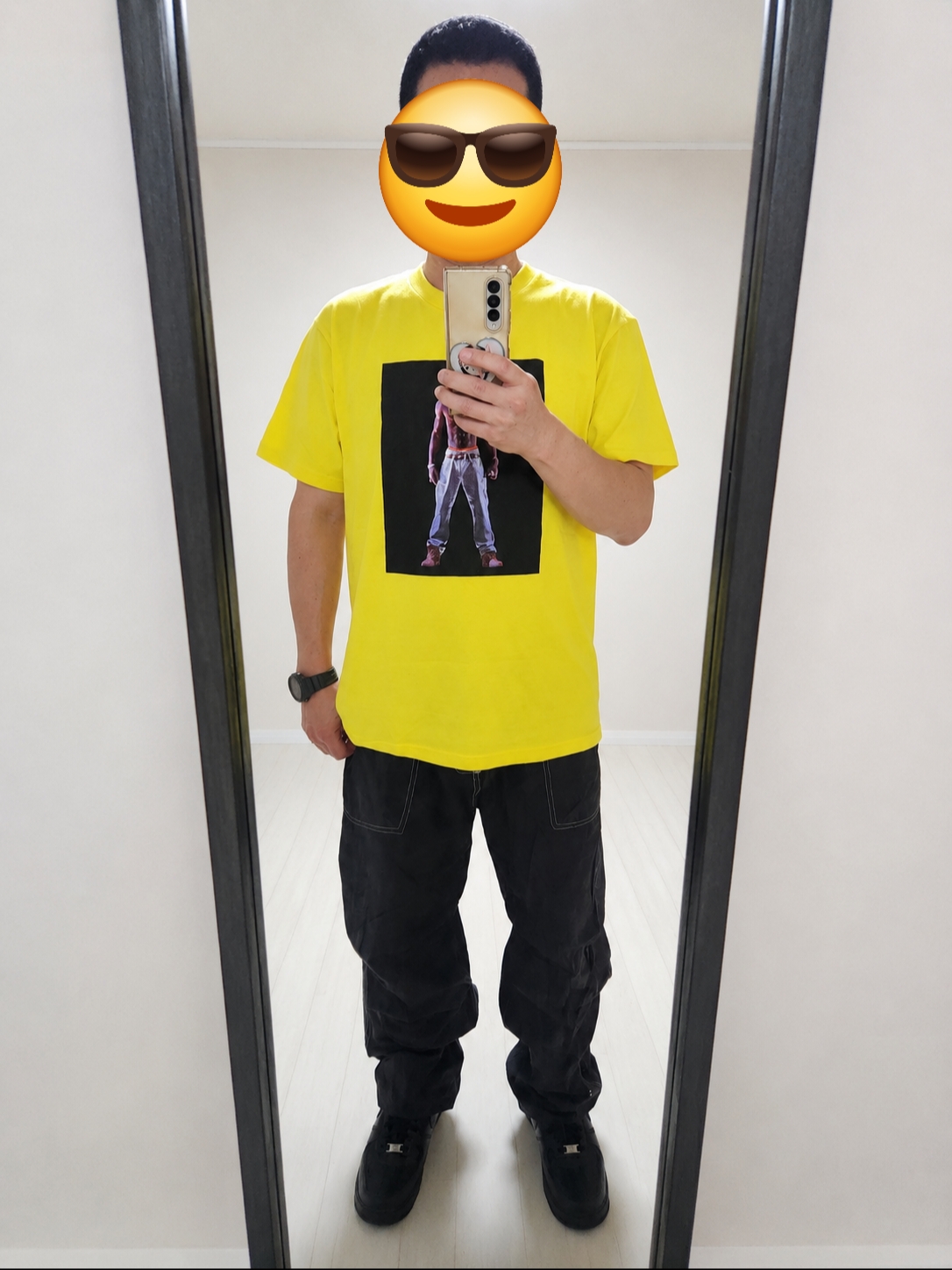 Supreme Tupac Hologram T-Shirt Yellow - 20SS, Nike Air Force 1 '07 Low Triple Black ์ฐฉ์ฉ ์คํ์ผ