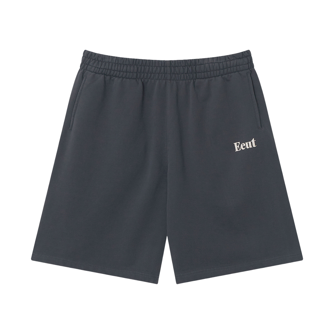 EEA1SW11CH EEUT Basic Washed Sweat Shorts Charcoal