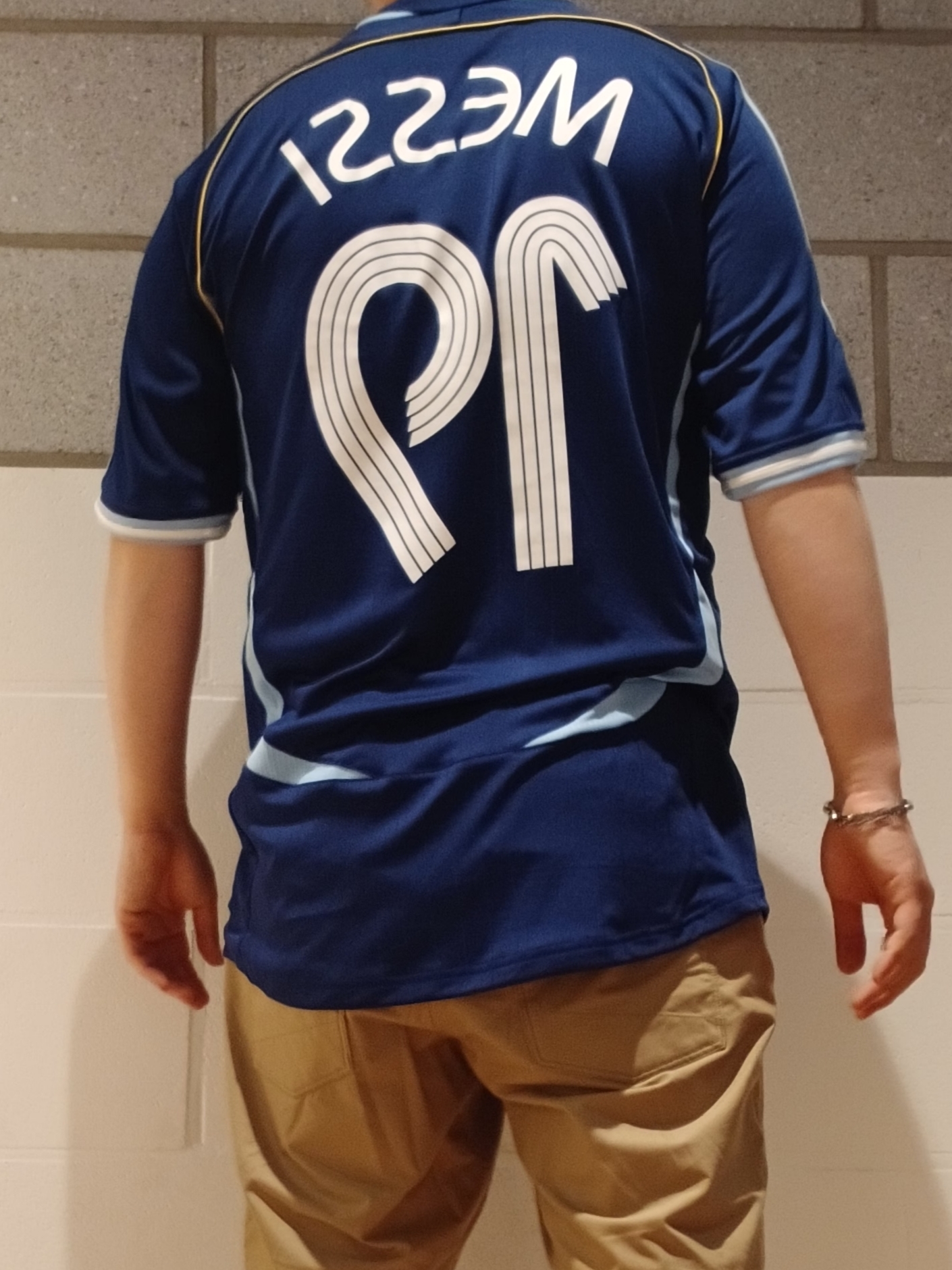 Adidas Argentina Away Jersey 2006 Dark Blue - KR Sizing (Non Marking Ver.), Adidas Argentina Away Jersey 2006 Dark Blue - US Sizing (Non Marking Ver.) 착용 스타일 - 5