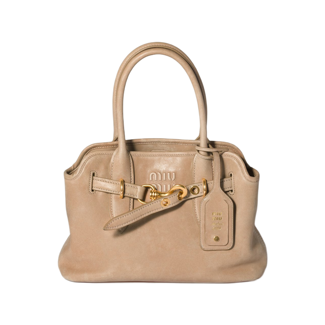 5BA292-2BBL-F0065 Miu Miu Aventure Nappa Leather Bag Cord