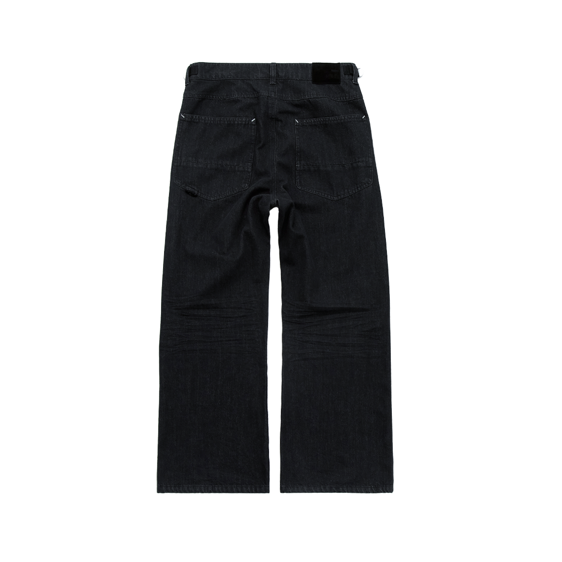 폴리테루 에이지드 카펜터 데님 팬츠 워시드 블랙(Polyteru Aged Capenter Denim Pants Washed Black) - 2