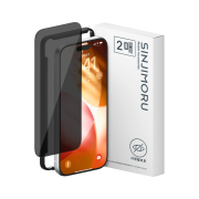 SINJIMORU Privacy Protection Tempered Glass 9H Light High Resolution Screen Protector Film (Includes Attachment Frame) iPhone