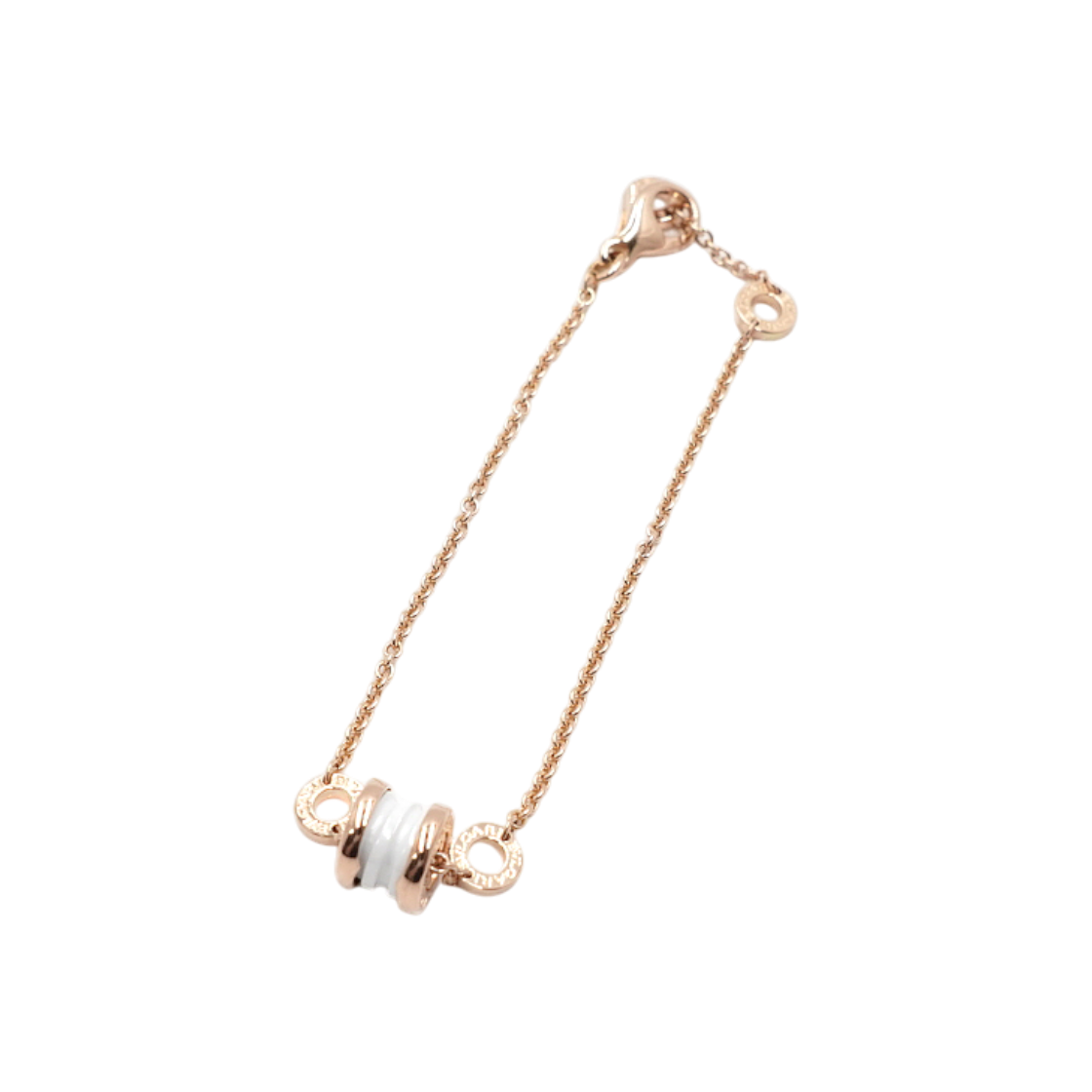 ITRS5DU7DIQP Bulgari B-Zero1 18K Rose Gold & White Ceramic Bracelet