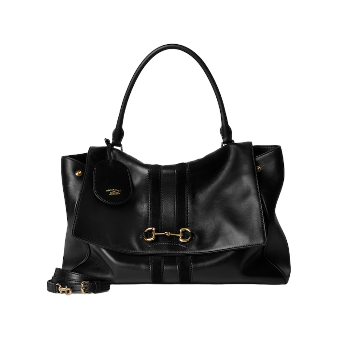875019-AAHA6-1000 Gucci Paparazzo Large Top Handle Bag Black