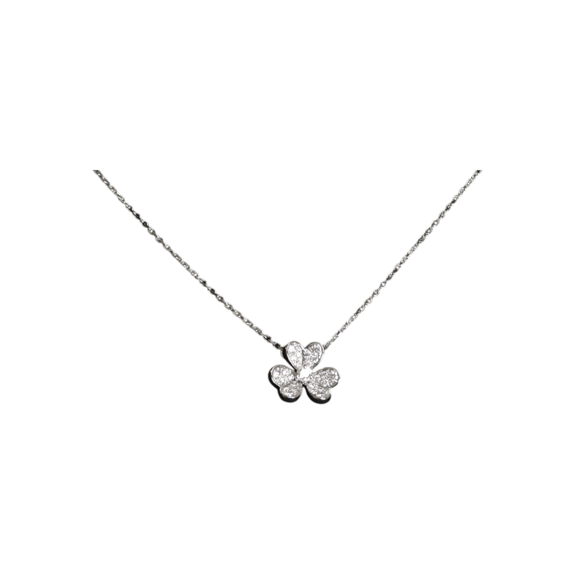 IT6389J6BCPK Van Cleef & Arpels VCARP3W300 18K White Gold Full Diamond Frivole Pendant Necklace
