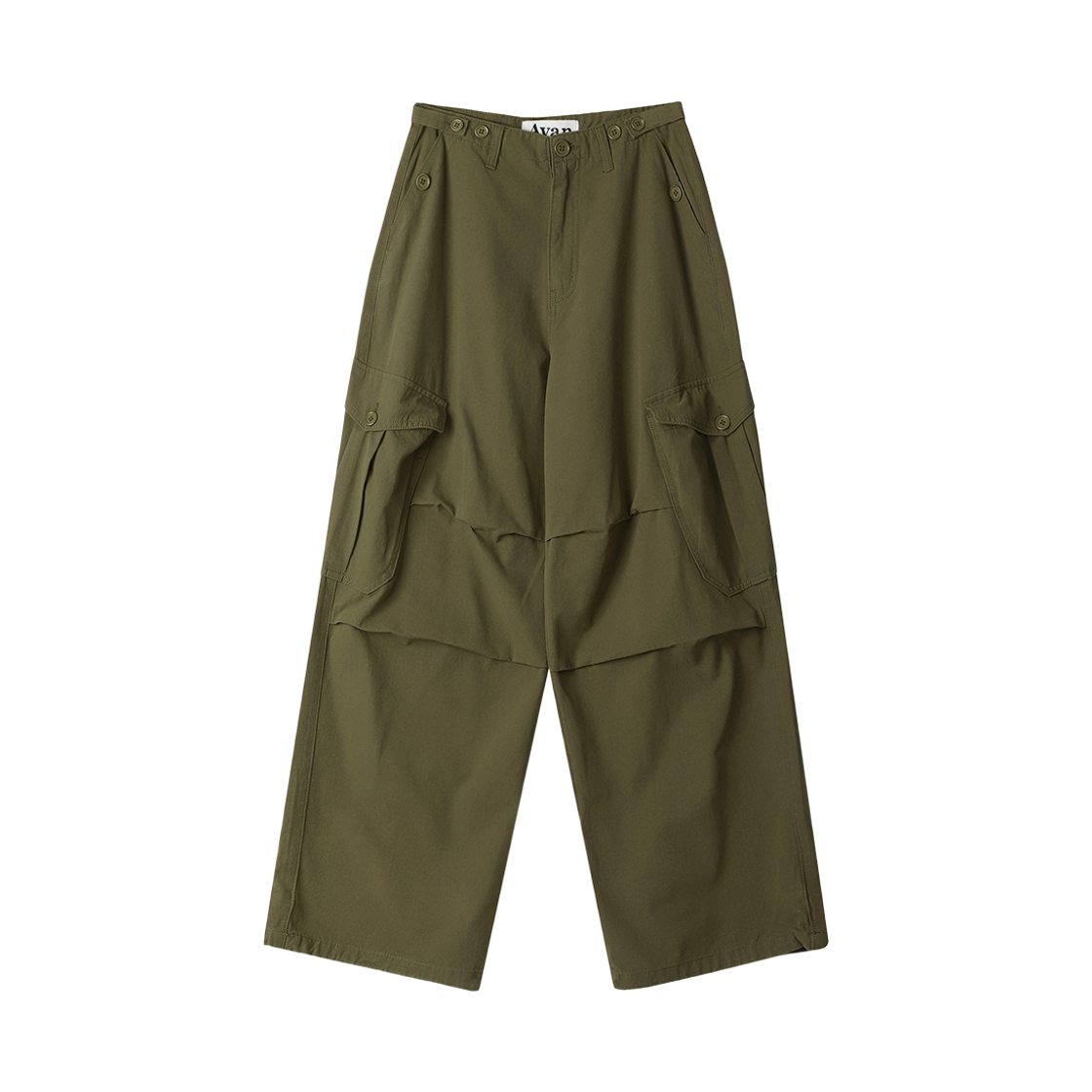 AV43PT02KH Avandress Enter Wide Cargo Cotton Pants Khaki