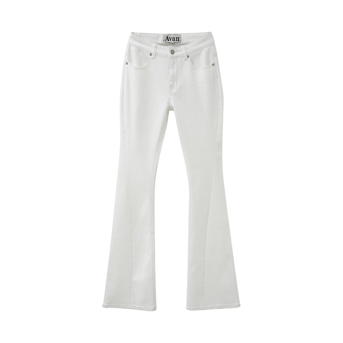 AD54PT02WH Avandress Shadow Line Bootscut Pants White