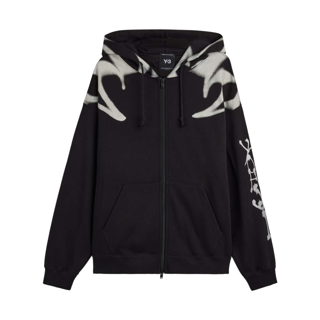 KR1061 Y-3 x Chito Graphic French Terry Zip Hoodie Black