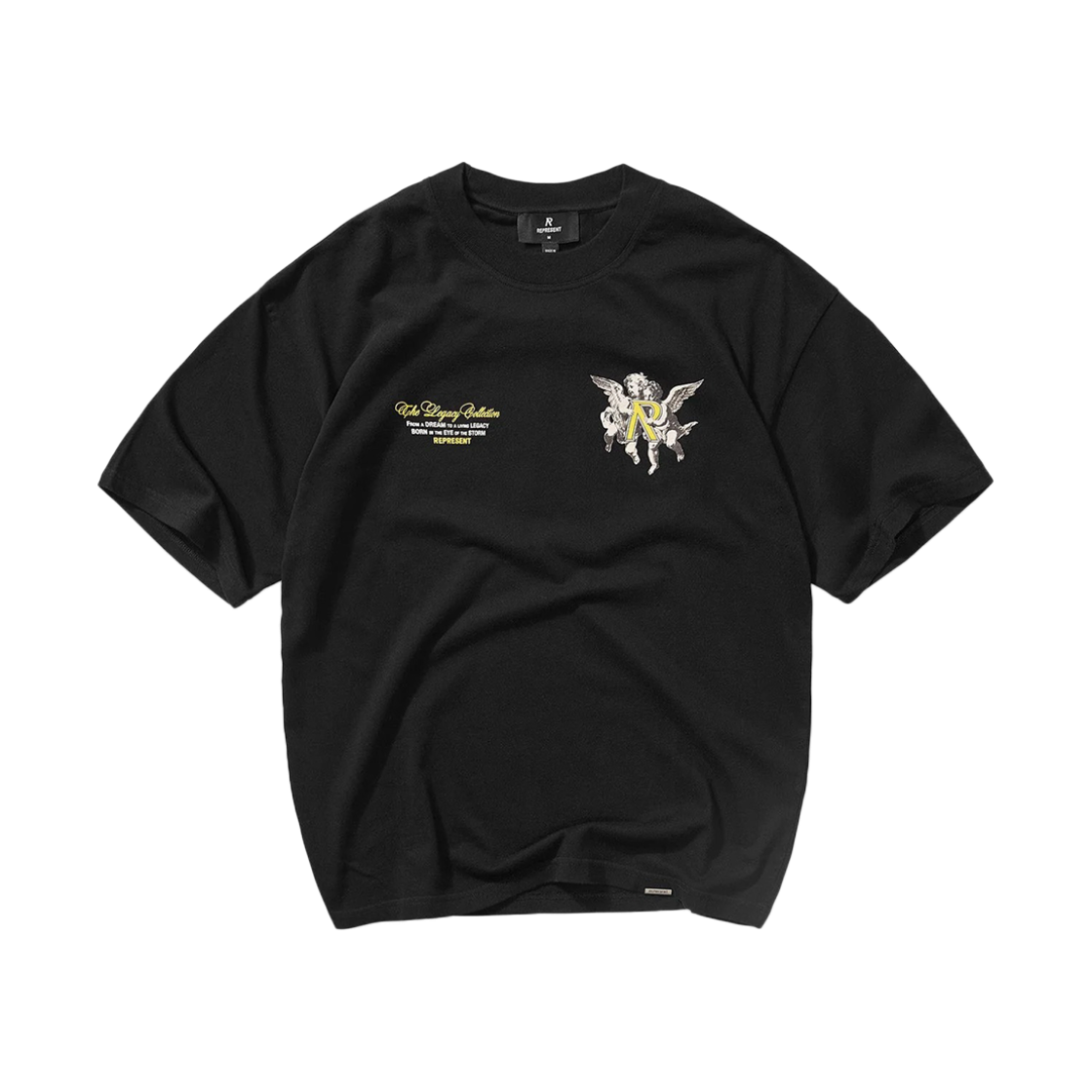 리프레젠트 레거시 체럽스 티셔츠 제트 블랙 - 25FW(Represent Legacy Cherubs T-Shirt Jet Black - 25FW)