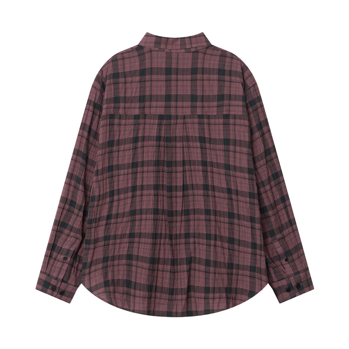 이우트 더스크 체크 셔츠 다크 핑크(EEUT Dusk Check Shirt Dark Pink) - 2