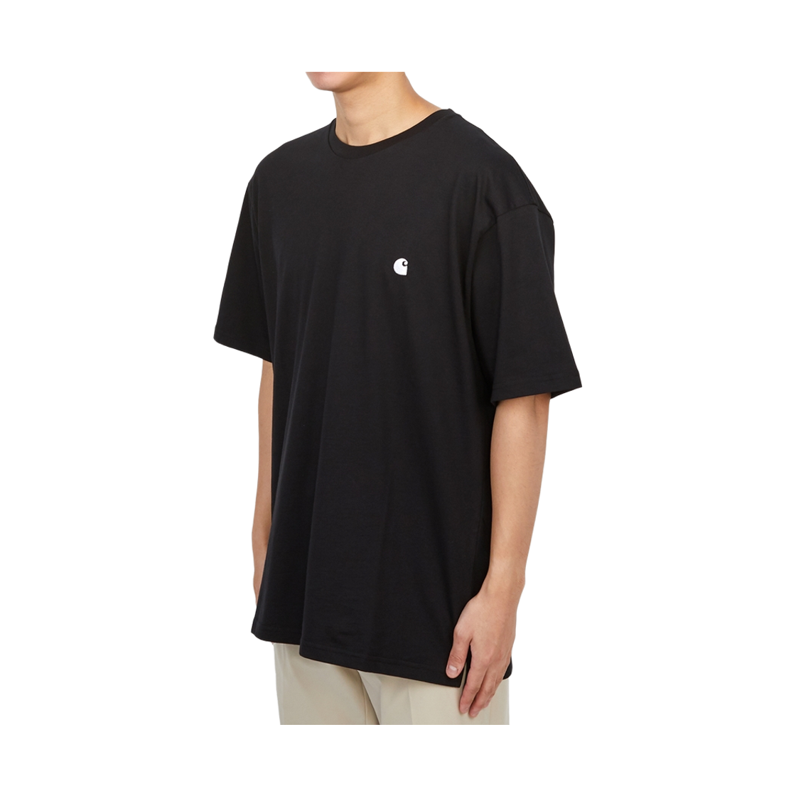 [25% 쿠폰] 칼하트 WIP 숏슬리브 매디슨 티셔츠 블랙 화이트([25% 쿠폰] Carhartt WIP S/S Madison T-Shirt Black White) - 3