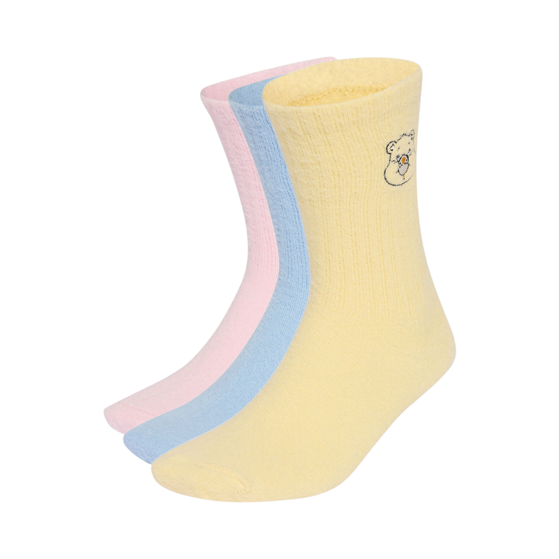 KT1937 Adidas x Care Bears Crew Socks Clear Pink Clear Sky (3 Pack)
