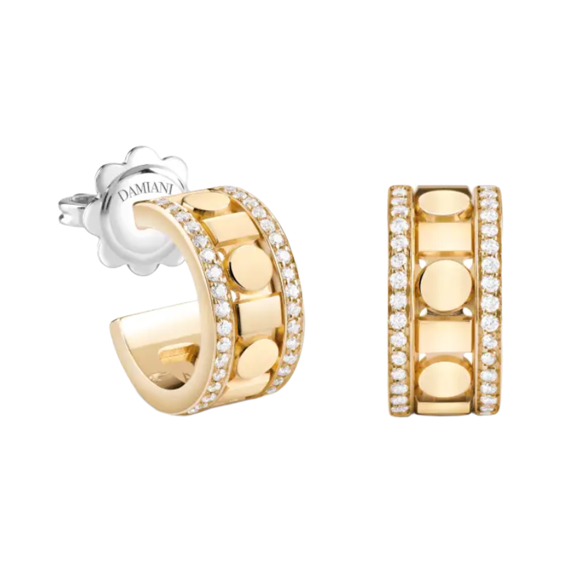 다미아니 벨에포크 릴 다이아몬드 이어링 옐로우 골드(Damiani Belle Epoque Reel Diamonds Earrings Yellow Gold) - 1