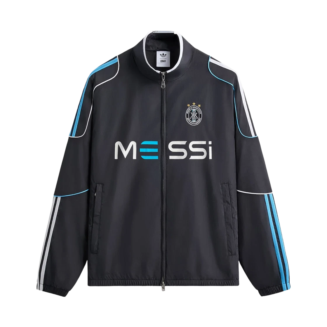 KR0056 Adidas x Kith x Messi Football Nylon Track Jacket Black - JP Sizing