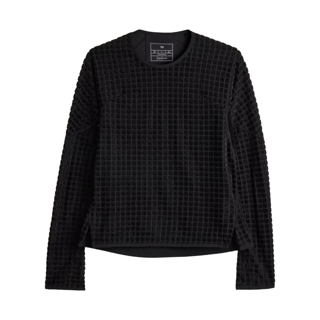 KW7092 (W) Y-3 Reversible Running Long Sleeve T-Shirt Black