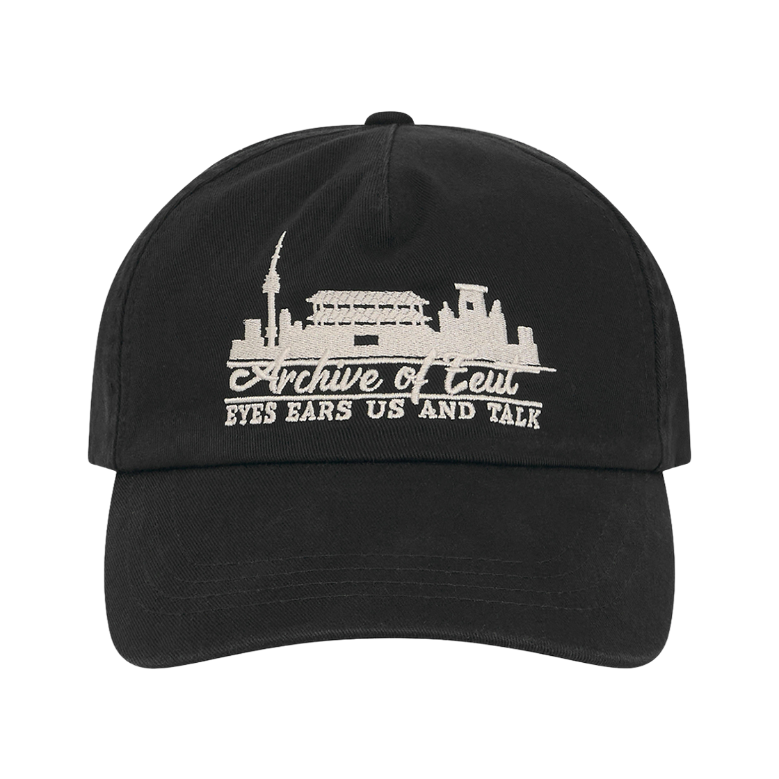 이우트 시티라인 트레이스 캡 블랙(EEUT Cityline Trace Cap Black)