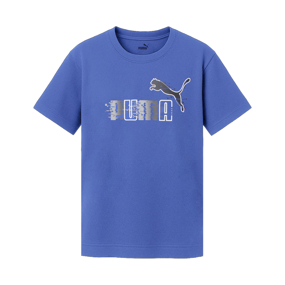 676827-47 (Kids) Puma Essentials+ Futureverse Logo T-Shirt Blue