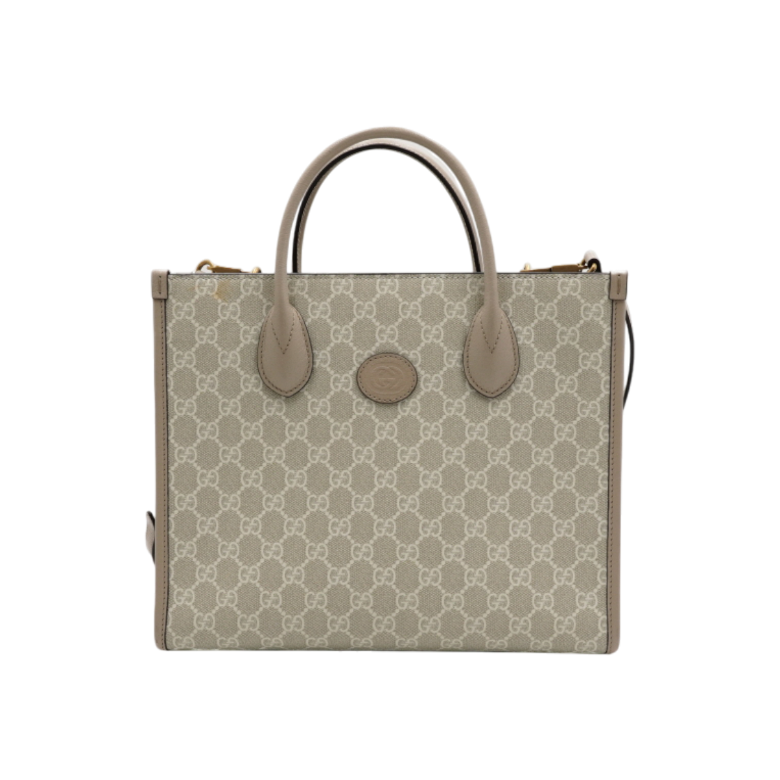 ITUFLI937R8I Gucci 659983 GG Supreme Beige Small Tote Bag