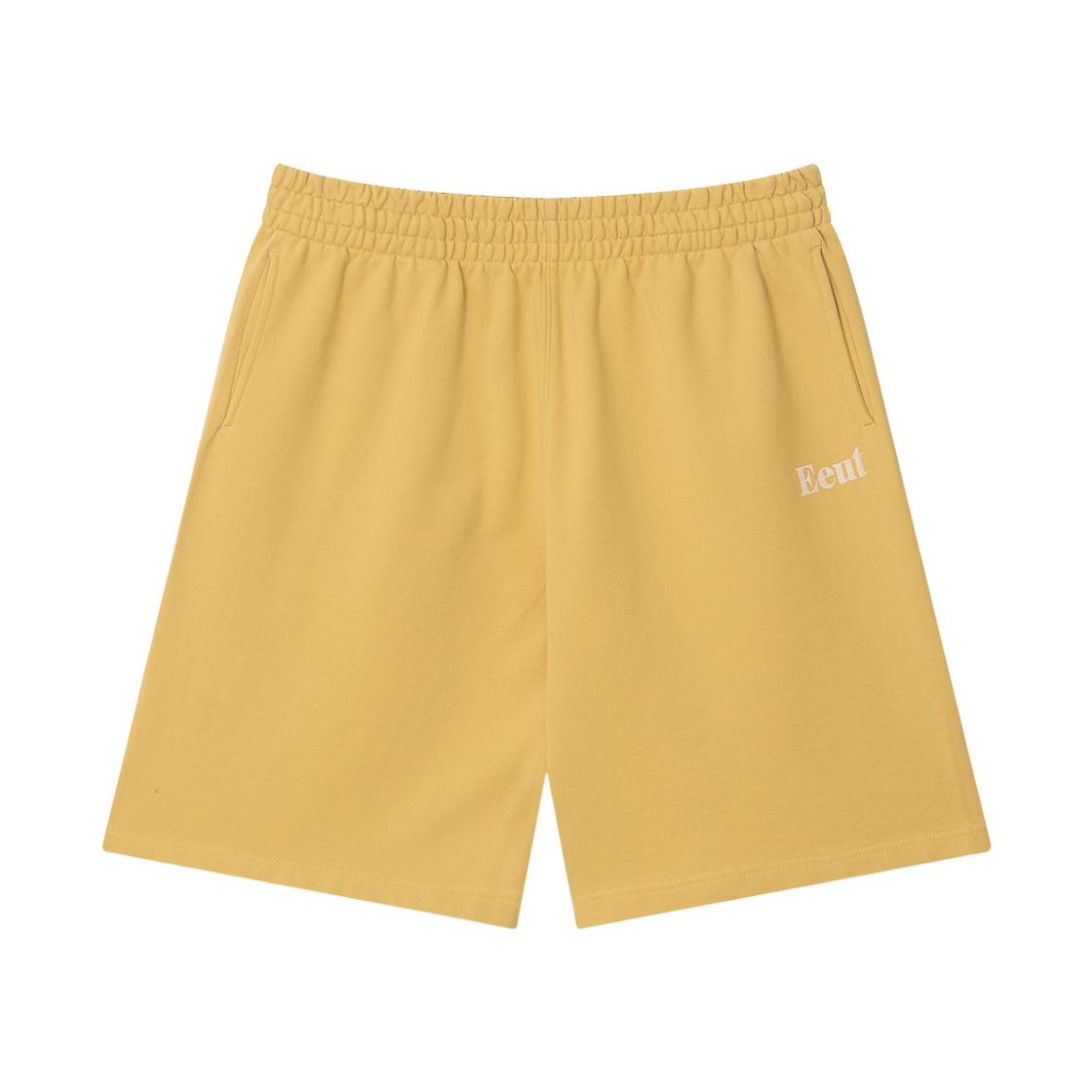 EEA1SW11YE EEUT Basic Washed Sweat Shorts Yellow
