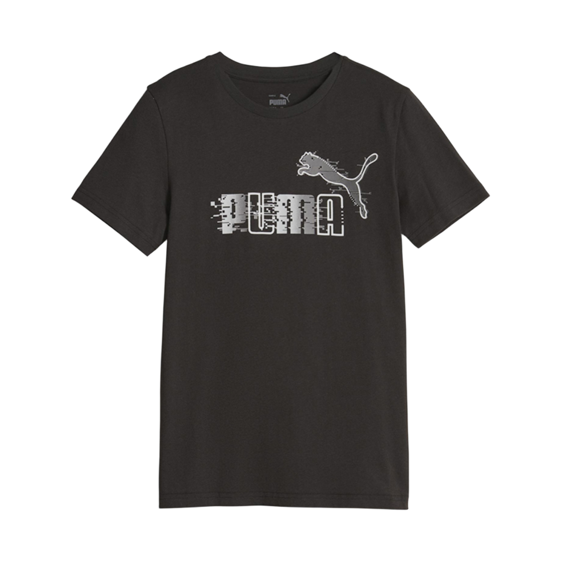 676827-01 (Kids) Puma Essentials+ Futureverse Logo T-Shirt Black