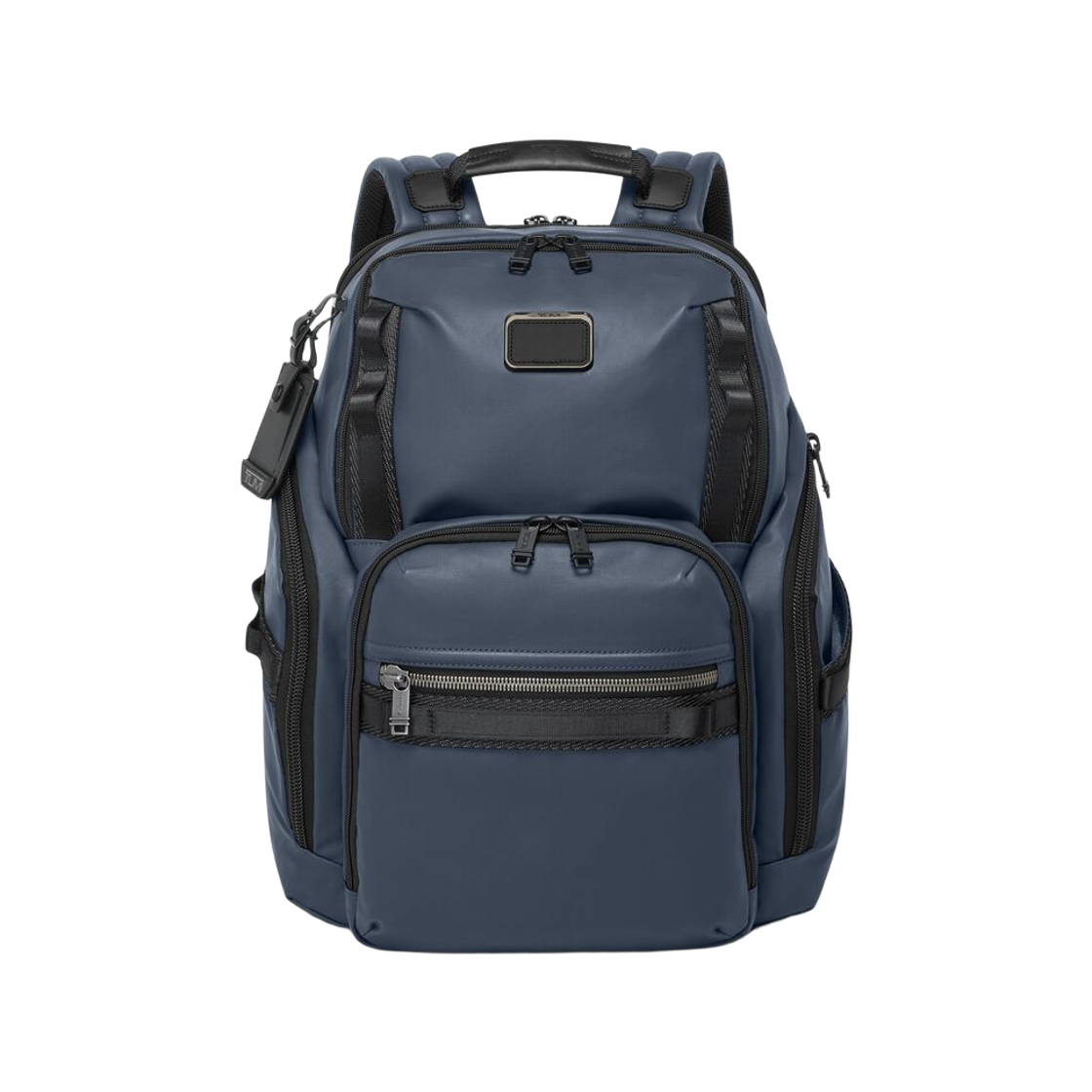 0232789NVYC Tumi Alpha Bravo Search Backpack Navy Coated Canvas
