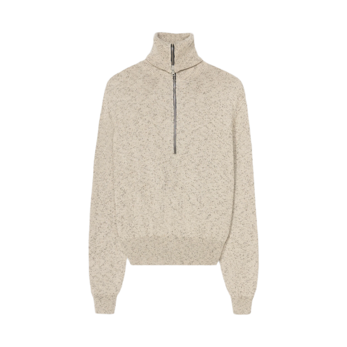 코데라 우먼 플렉트 코튼 집업 스웨터 네추럴 - 26FW(Cordera Women Flecked Cotton Zip Up Sweater Natural - 26FW)