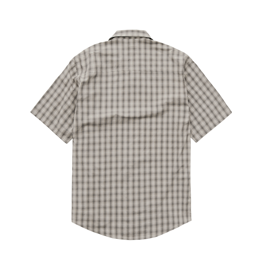 폴리테루 1/2 박스 셔츠 (재패니즈 패브릭) 베이지 옴브레(Polyteru 1/2 Box Shirt (Japanese Fabric) Beige Ombre) - 2