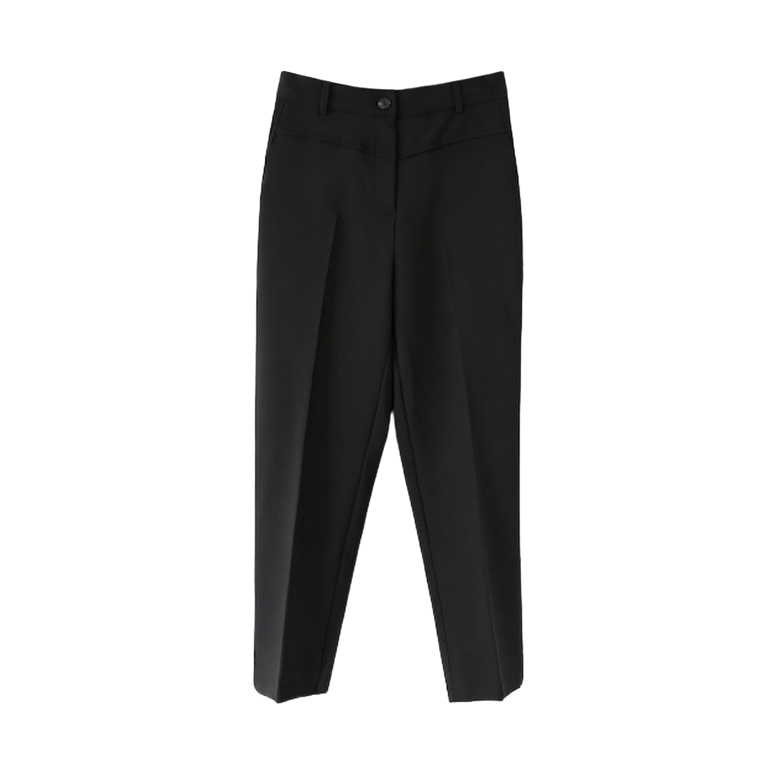 GW3503 GCLIP Back-Banding Cutline Cropped Stretch Slacks