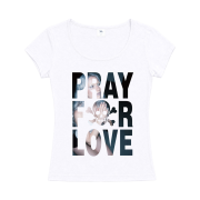 venhit Saintly Love U-Neck Slim Fit Short Sleeve T-Shirt White