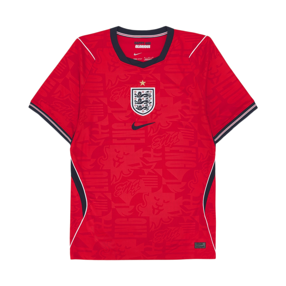 IB5361-624 Nike England National Team 2026 Stadium Away Dri-Fit Soccer Jersey Speed Red Obsidian (IB5361-624) (Non Marking Ver.)