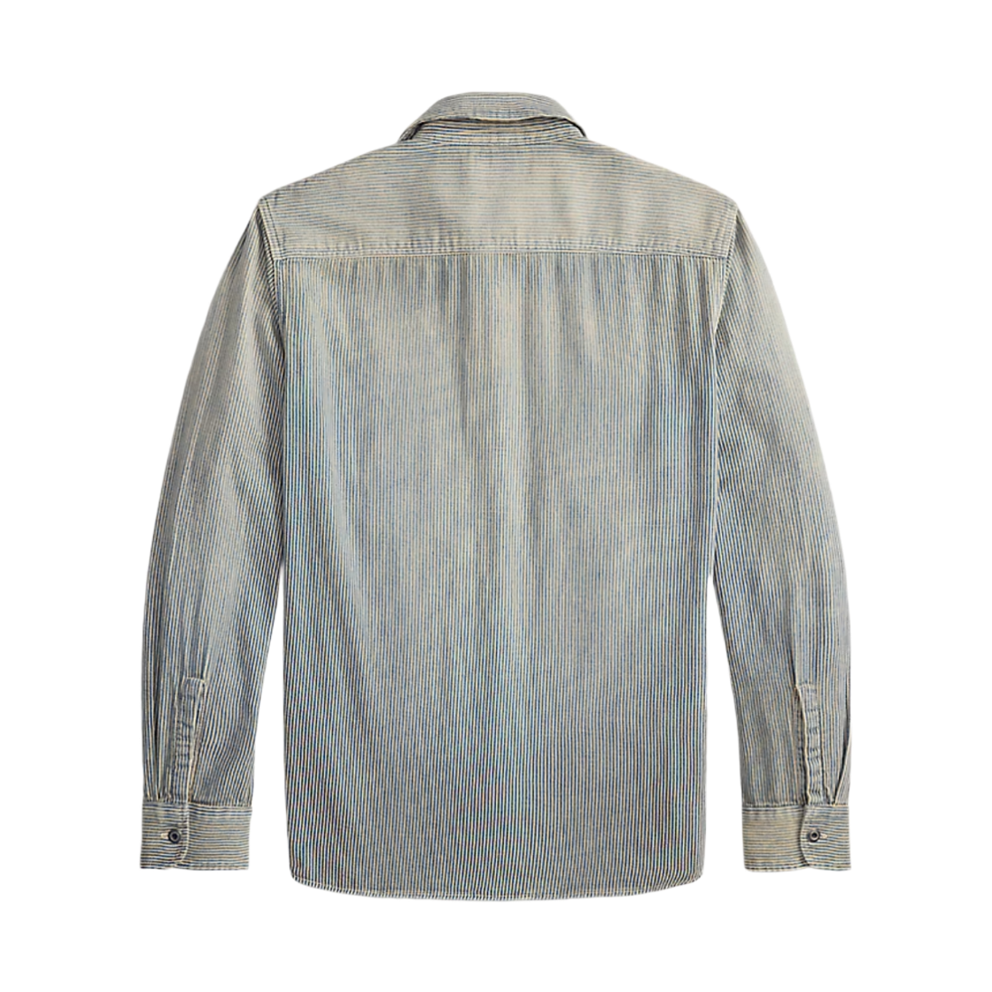 더블알엘 인디고 스트라이프 트윌 워크셔츠 블루 스트라이프(Double RL Indigo Stripe Twill Workshirt Blue Stripe) - 2