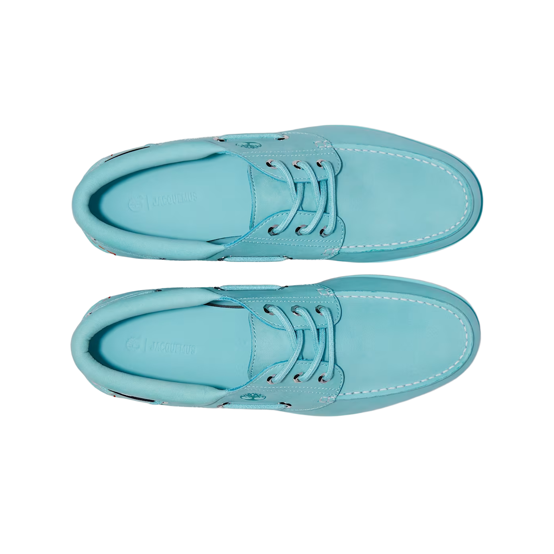 팀버랜드 x 자크뮈스 어센틱 보트 슈즈 아쿠아 누벅(Timberland x Jacquemus Authentic Boat Shoes Aqua Nubuck) - 2