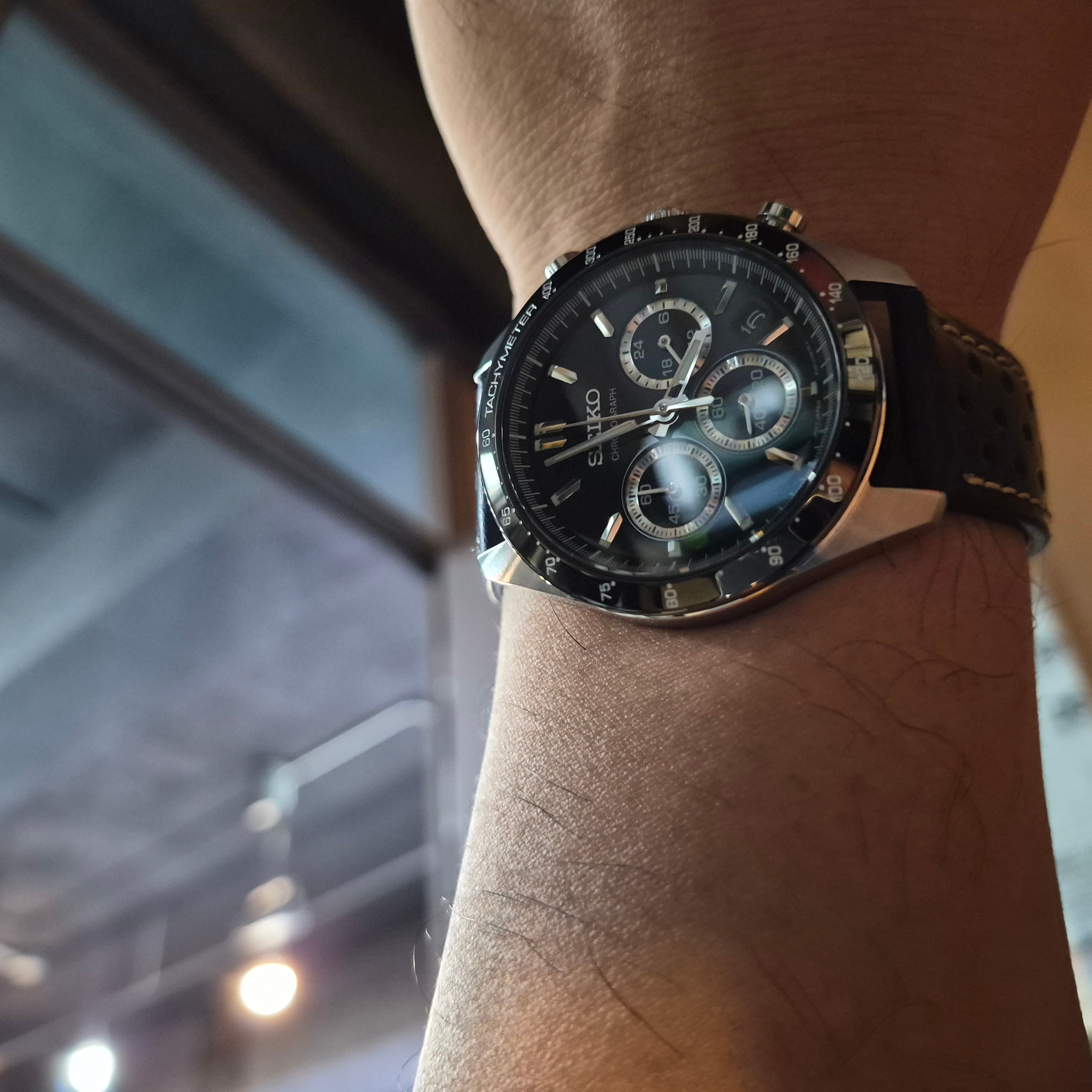 Seiko Selection SBTR021 40mm Black 착용 스타일