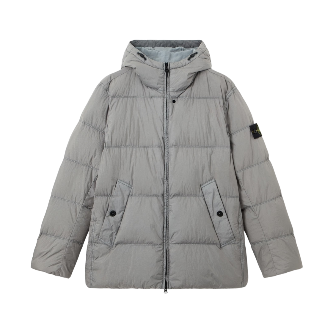 L2S1541000-37S0A23-V0060 Stone Island 4100037 Crinkle Reps NY Wind Resistant Down Jacket with Anti Drop Grey - 26FW