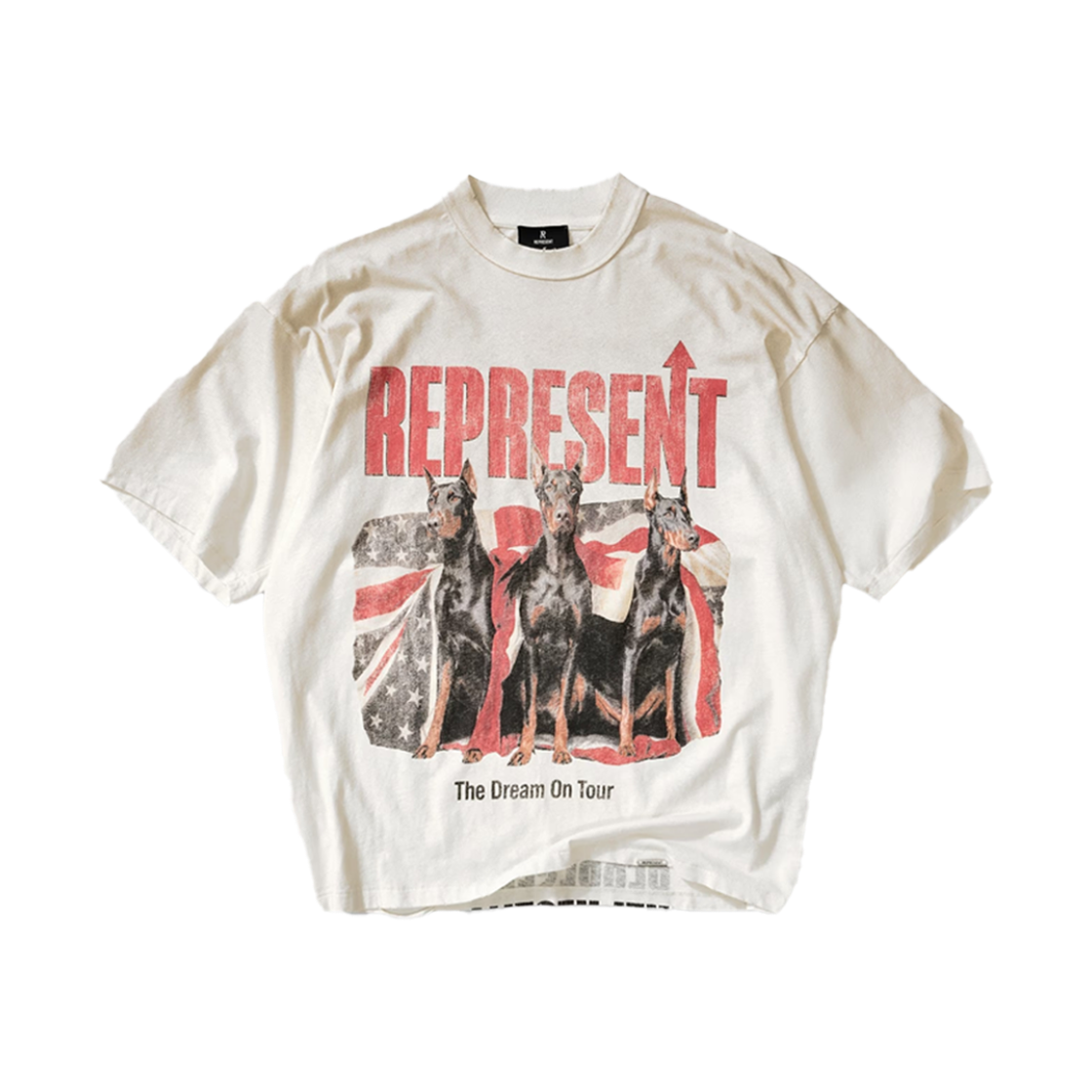 리프레젠트 드림 온 투어 티셔츠 워시드 에크루 - 26SS(Represent Dream On Tour T-Shirt Washed Ecru - 26SS)